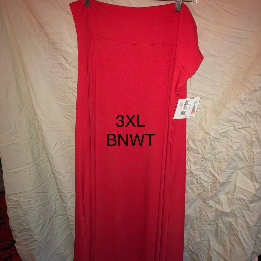LULAROE MAXI- NEW 3XL CORAL SKIRT
